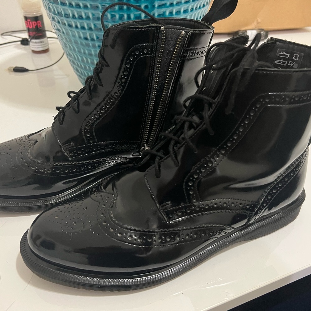 Dr. Martens Wing tips. Black shiny gorgeous.
